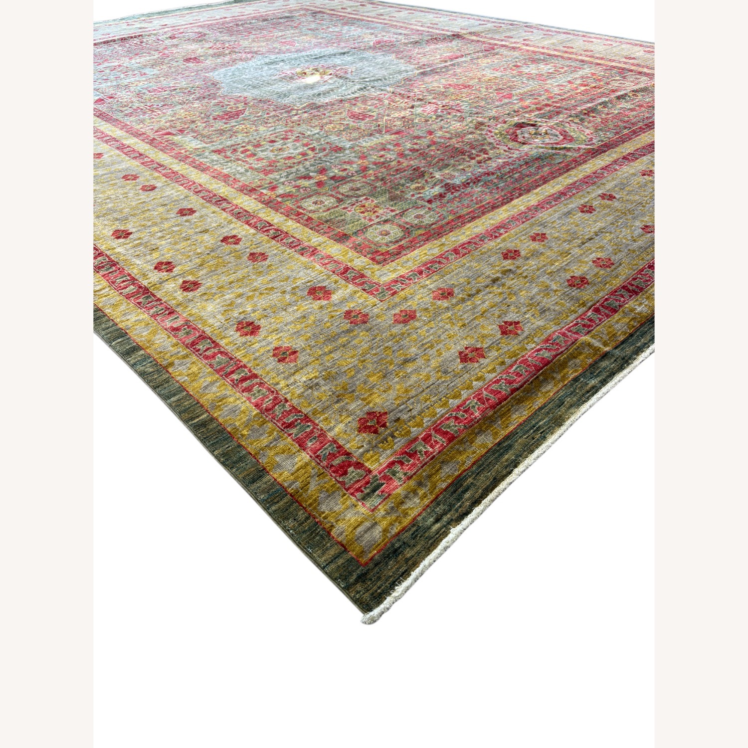 M. Christopher Collection Gold Wool Rug 10 x 13 - image-5