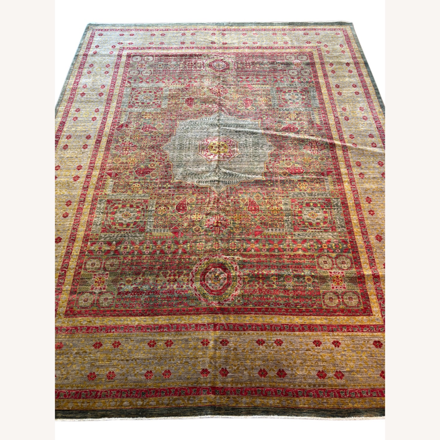 M. Christopher Collection Gold Wool Rug 10 x 13 - image-2