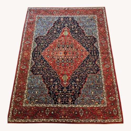 Used M. Christopher Collection Red Wool Area Rug 8 x 10 for sale on AptDeco