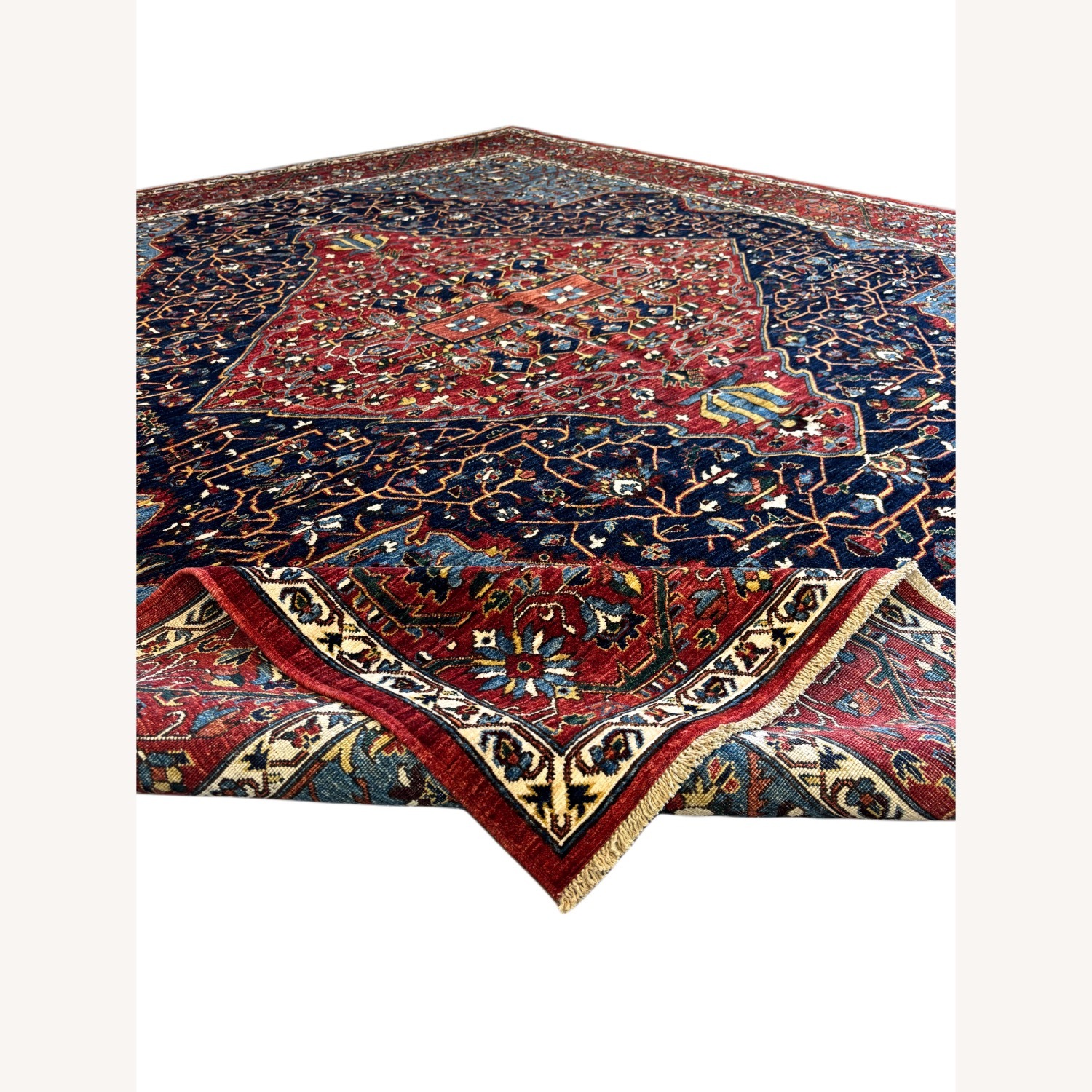 M. Christopher Collection Red Wool Area Rug 8 x 10 - image-3