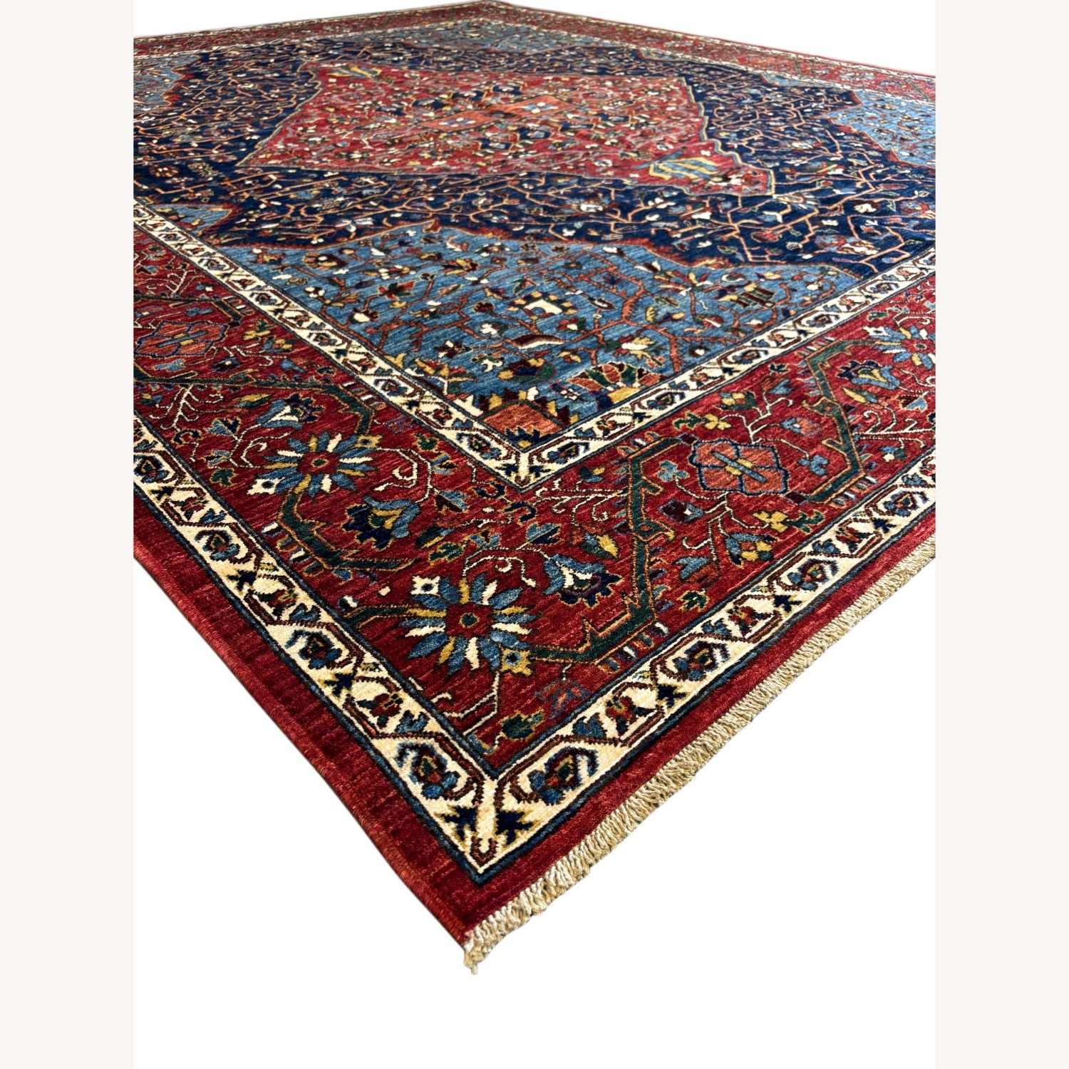 M. Christopher Collection Red Wool Area Rug 8 x 10 - image-4