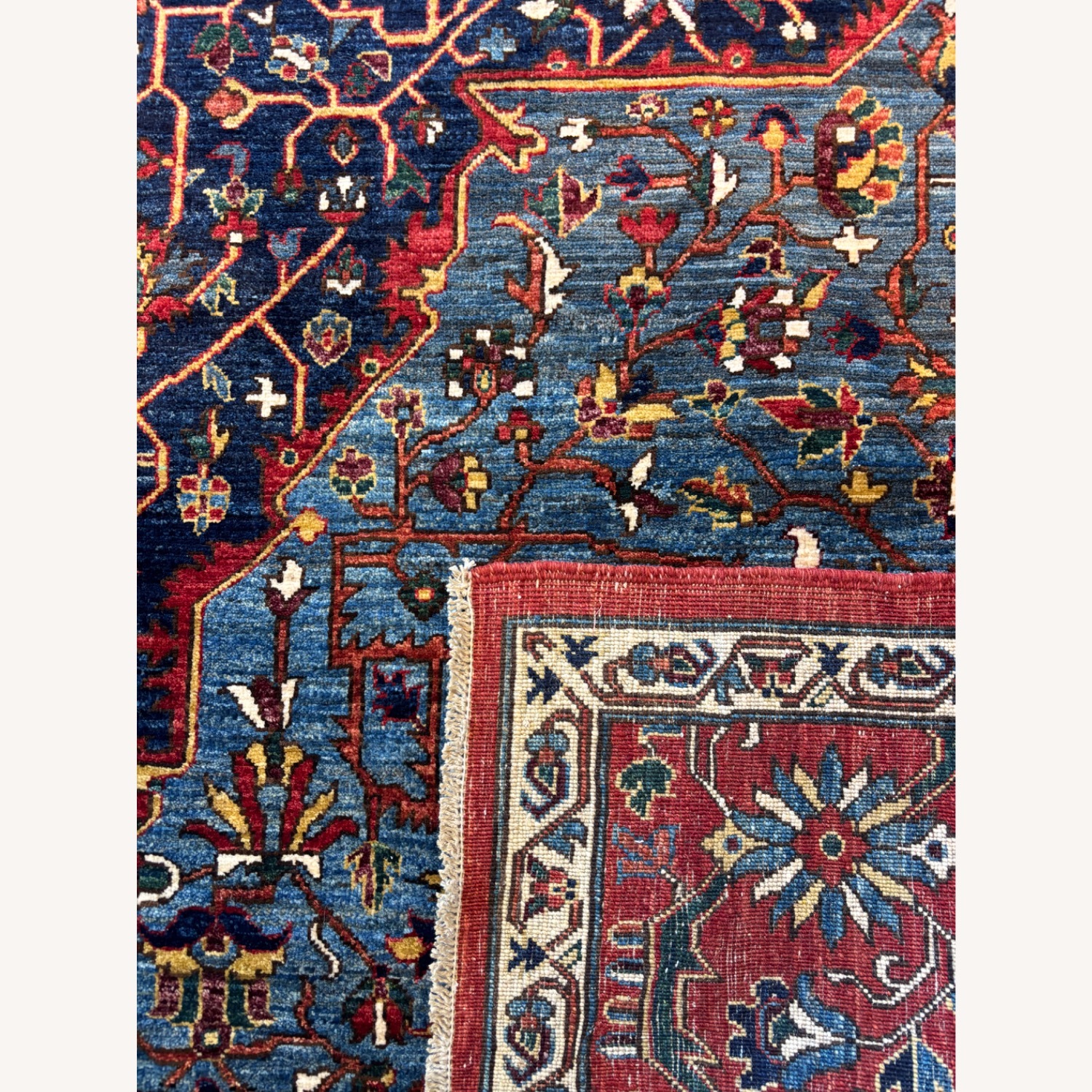 M. Christopher Collection Red Wool Area Rug 8 x 10 - image-6