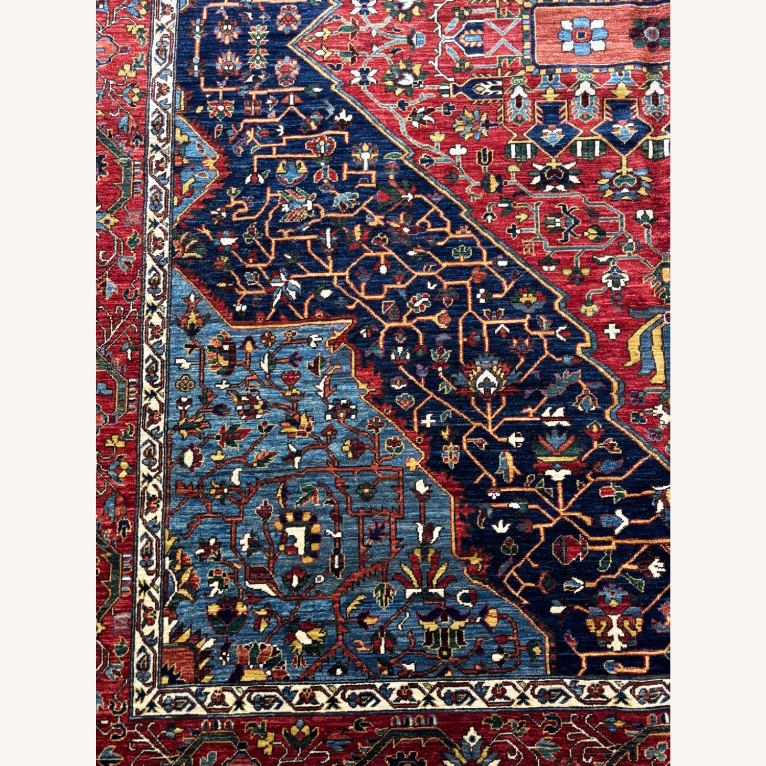 M. Christopher Collection Red Wool Area Rug 8 x 10 - image-9