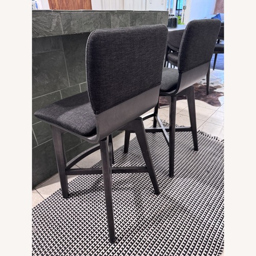Used Canadel Downtown Dark Gray Fabric Stools for sale on AptDeco