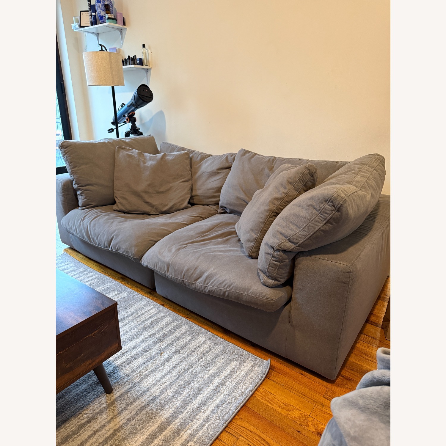 Bob's Discount Furniture Dream Gray 88'' Sofa - image-3