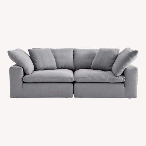 Used Bob's Discount Furniture Dream Gray 88'' Sofa for sale on AptDeco