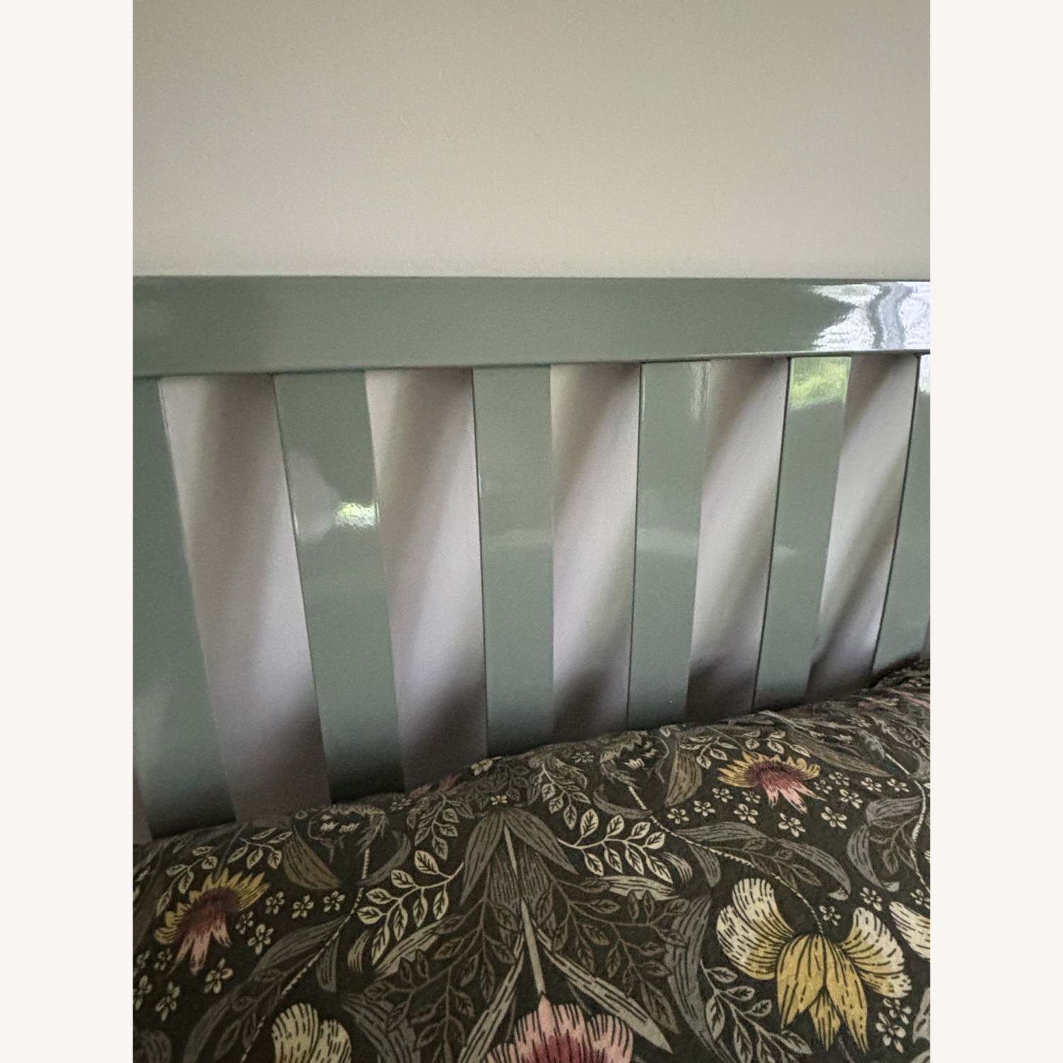 Room & Board Webster Green Stainless Steel Full Bed - image-5