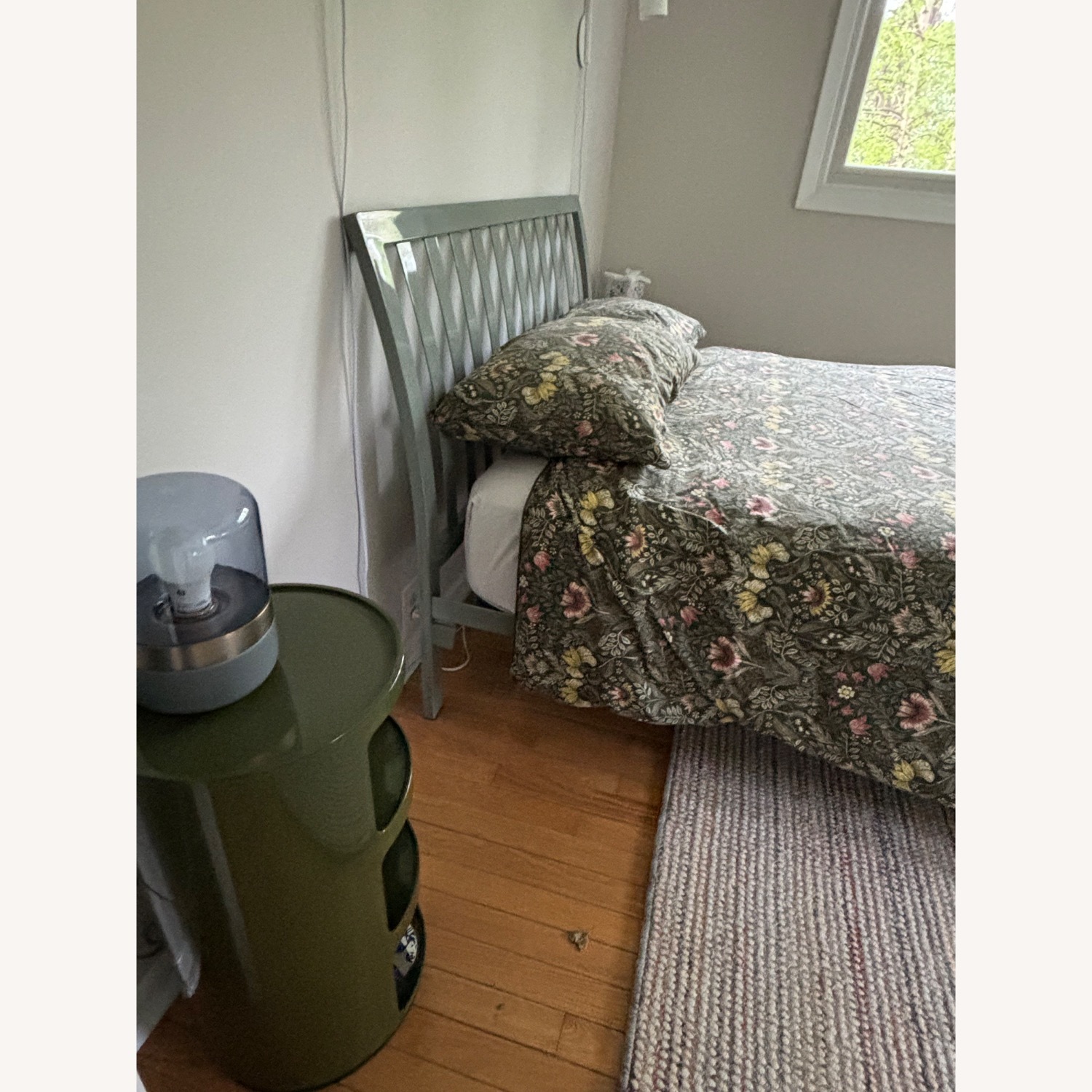 Room & Board Webster Green Stainless Steel Full Bed - image-4