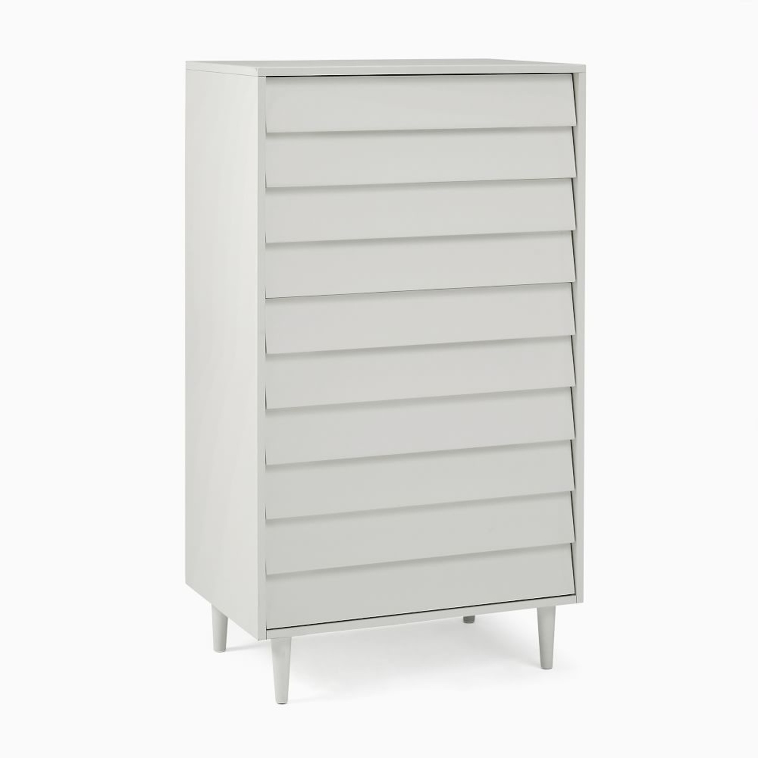 West Elm Pippa 5 Drawer White Wood Dresser - image-4
