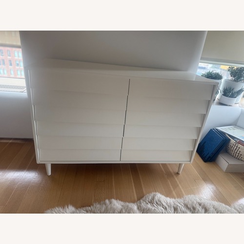 Used West Elm Pippa 6 Drawer White Wood Dresser for sale on AptDeco