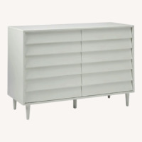 West Elm Pippa 6 Drawer White Wood Dresser