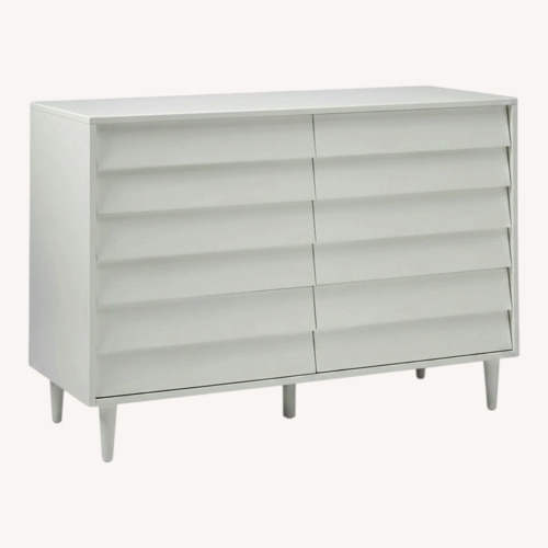 Used West Elm Pippa 6 Drawer White Wood Dresser for sale on AptDeco