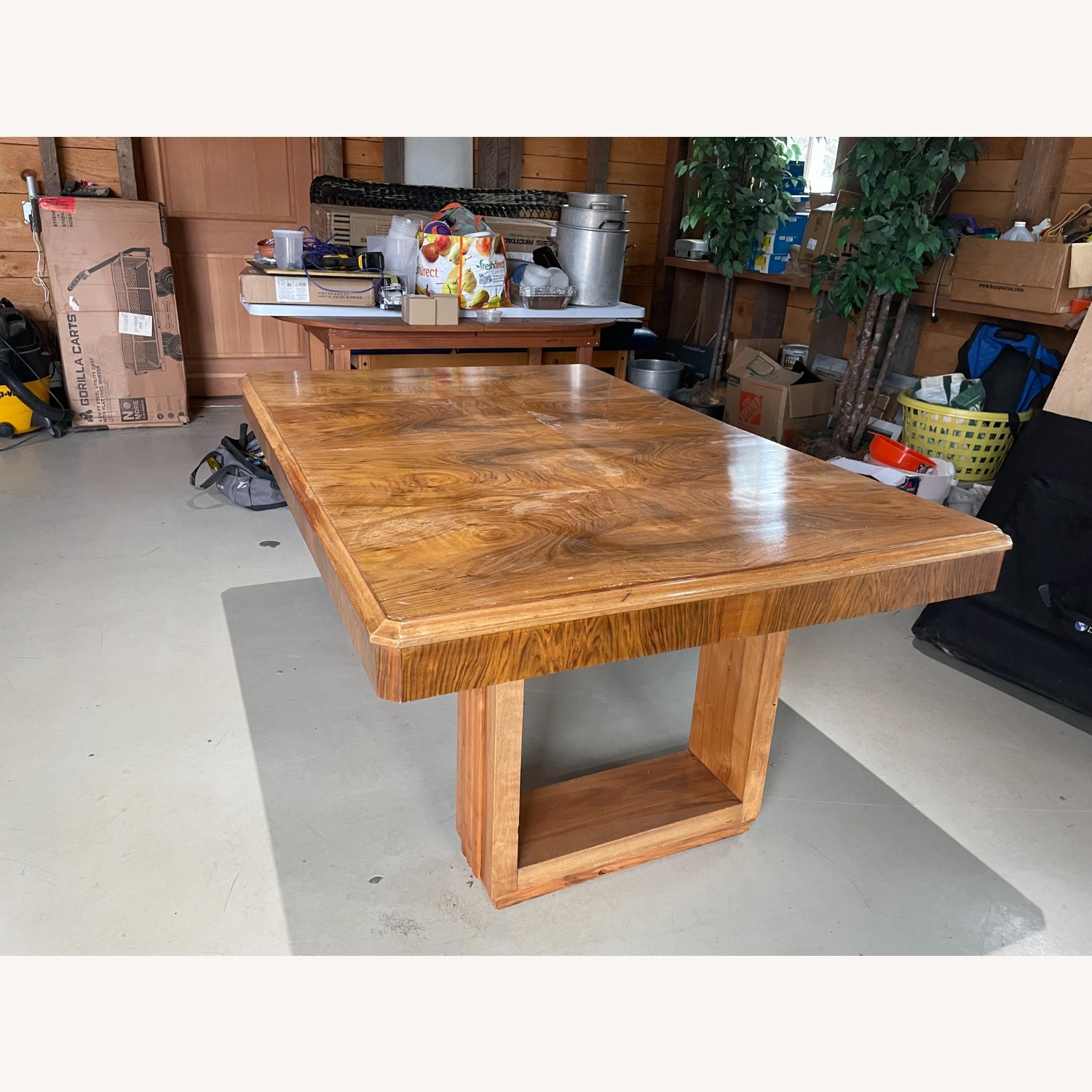 Sculptural Art Deco Table or Partners Desk - image-8