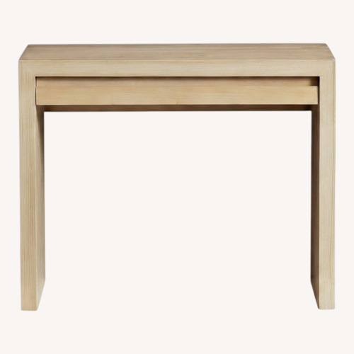 Used Pottery Barn Natural Wood Desk for sale on AptDeco