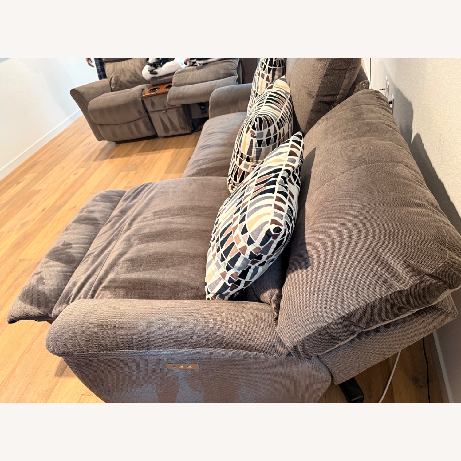 La-Z-Boy Dark Gray Velvet Loveseat - image-6