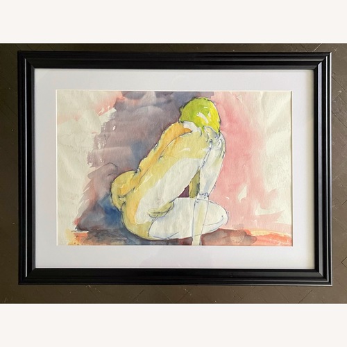 Used Vintage Watercolor Nude Study 3 for sale on AptDeco