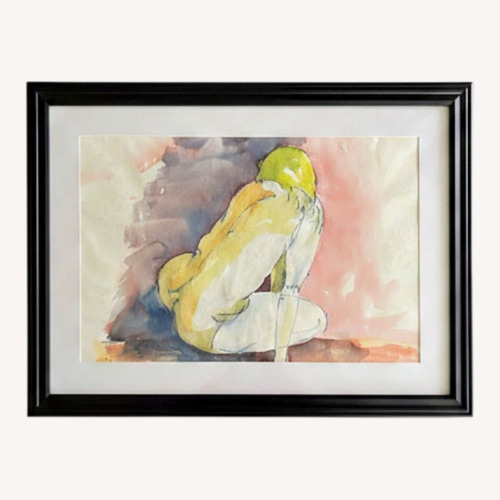 Used Vintage Watercolor Nude Study 3 for sale on AptDeco