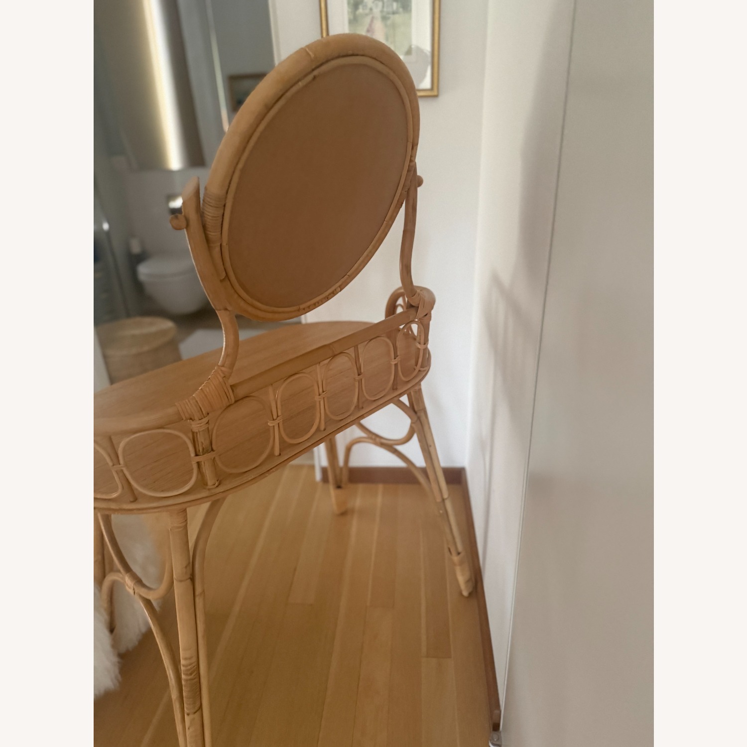 Urban Outfitters Light Brown Bamboo Side Table - image-3