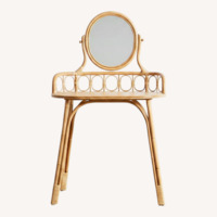 Urban Outfitters Light Brown Bamboo Side Table