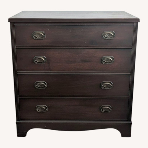 Used Antique Dark Brown Wood Dresser for sale on AptDeco