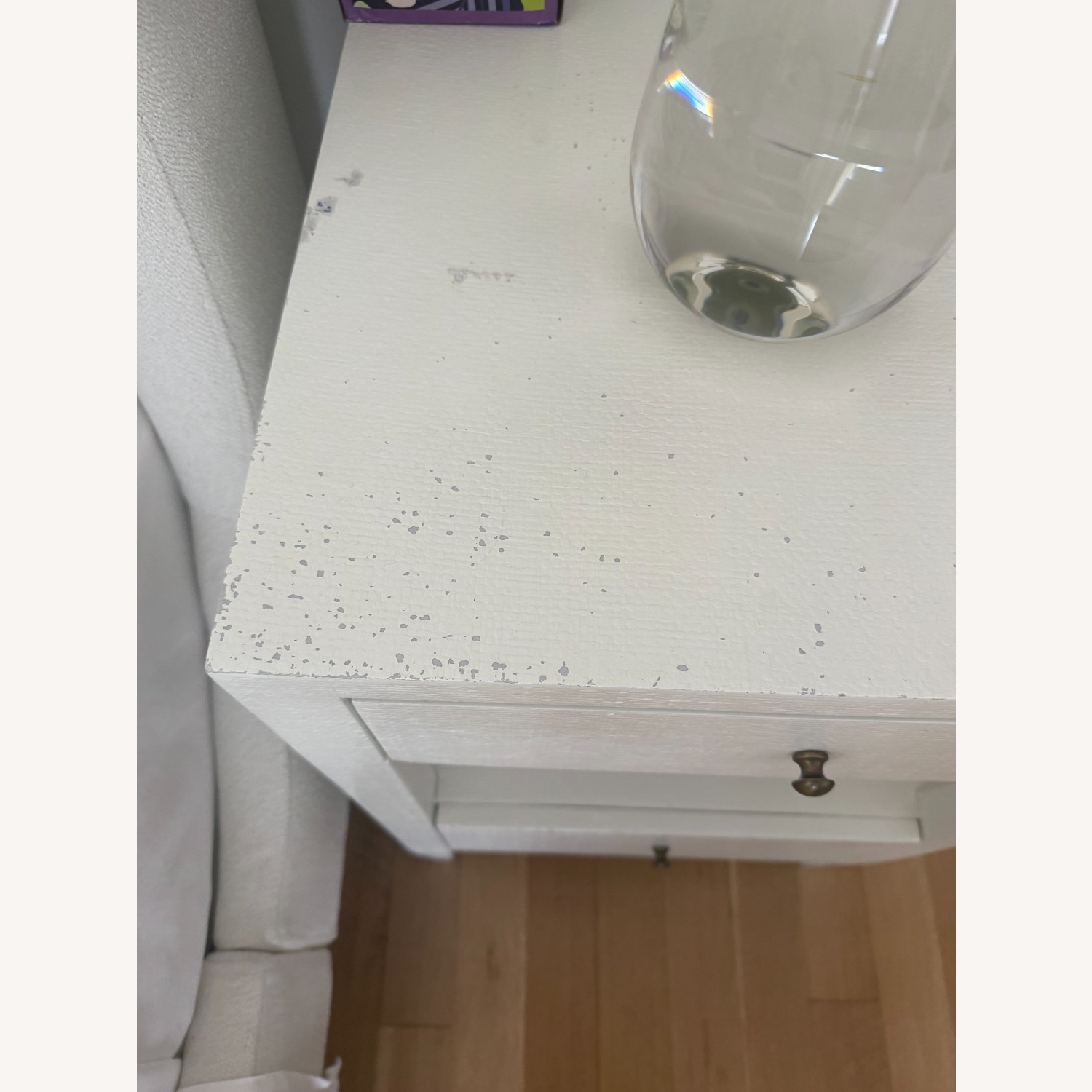 Made Goods White Wood Side Table - image-3