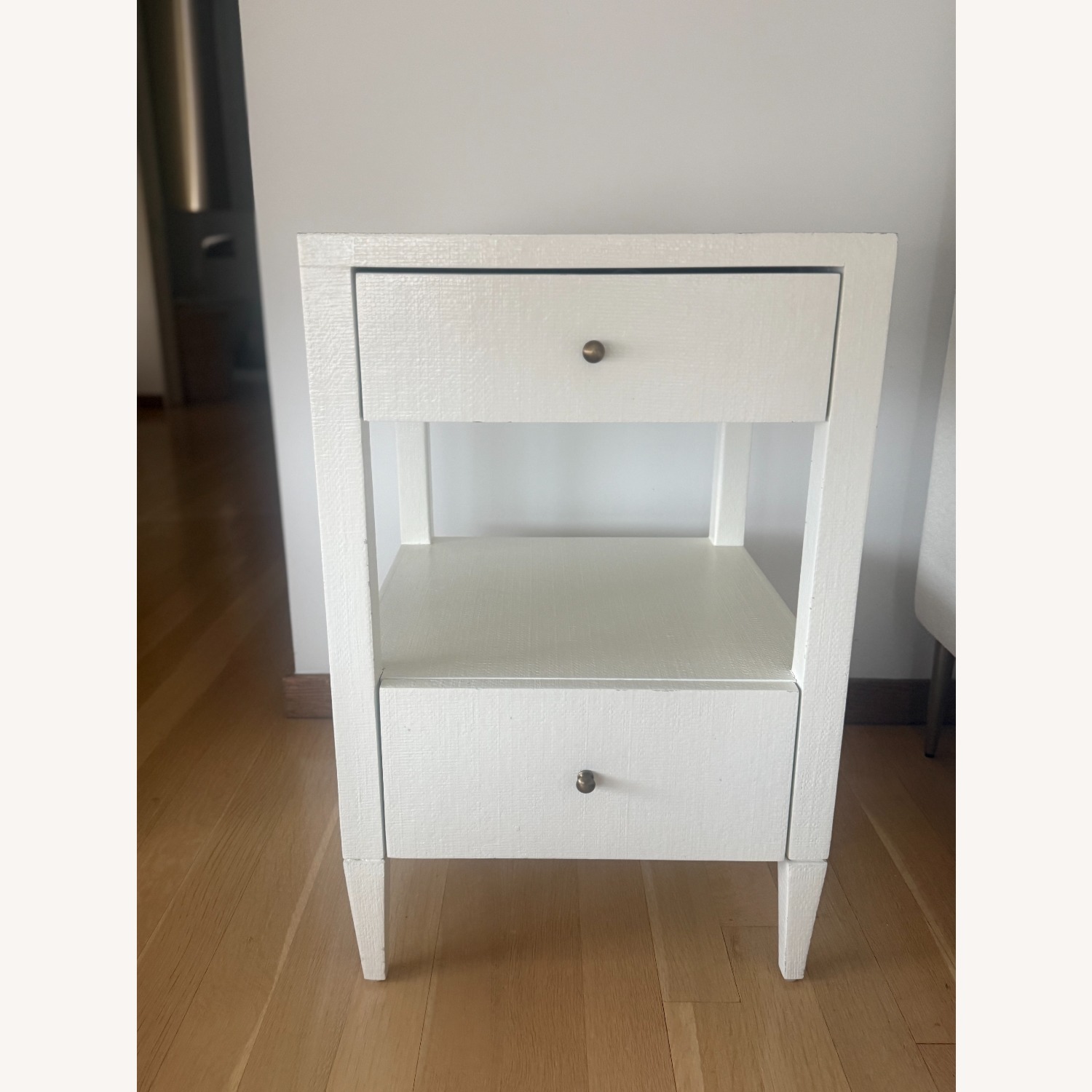 Made Goods White Wood Side Table - image-1