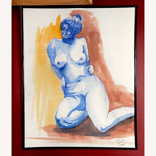 Used Vintage Watercolor Nude Study 2 for sale on AptDeco