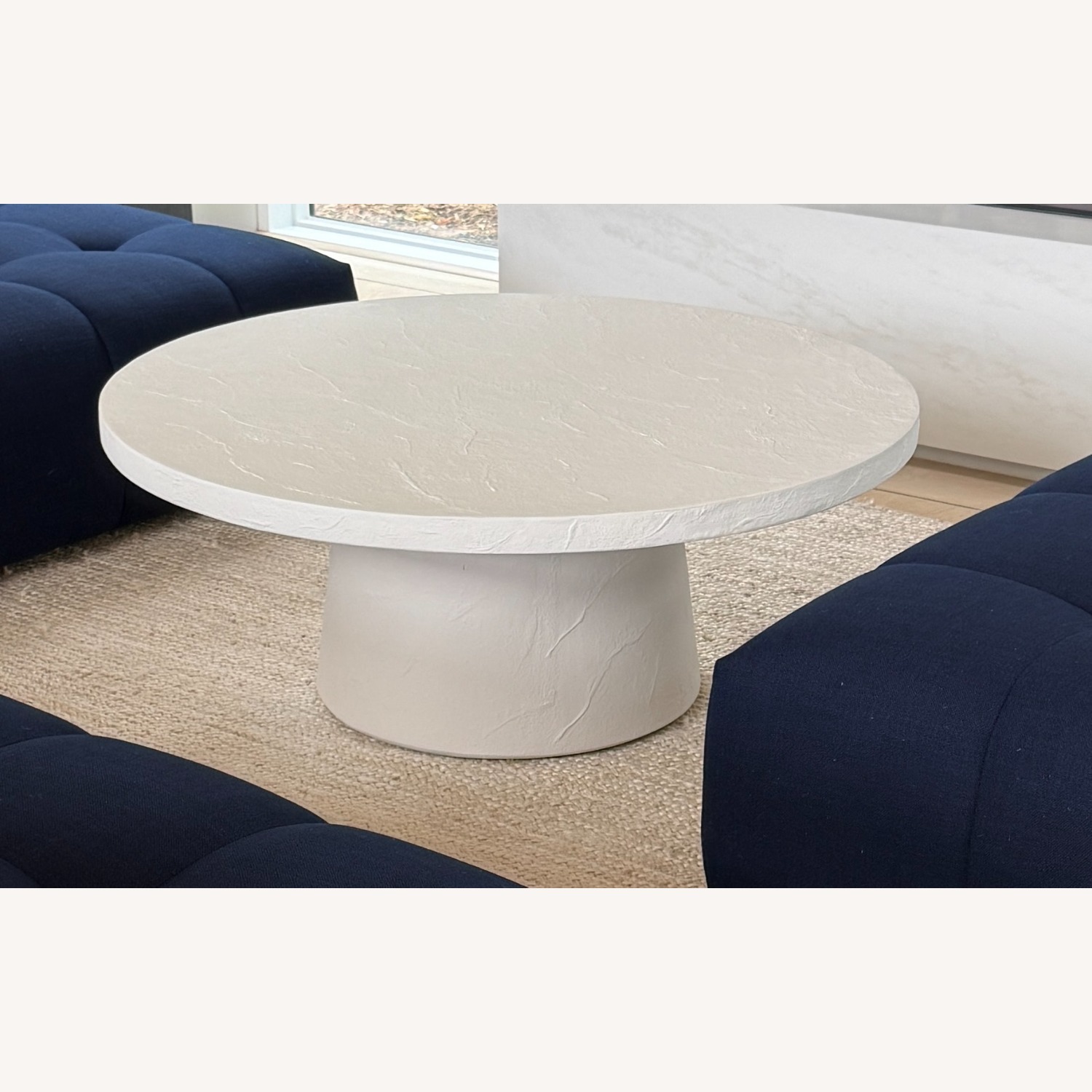 Hamptons Crate & Barrel Concrete Coffee Tables  - image-2