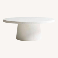 Hamptons Crate & Barrel Concrete Coffee Tables 
