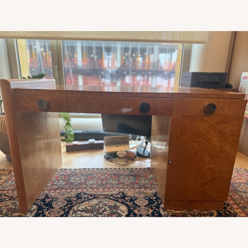 Used Fine French Art Deco Birch Desk  for sale on AptDeco