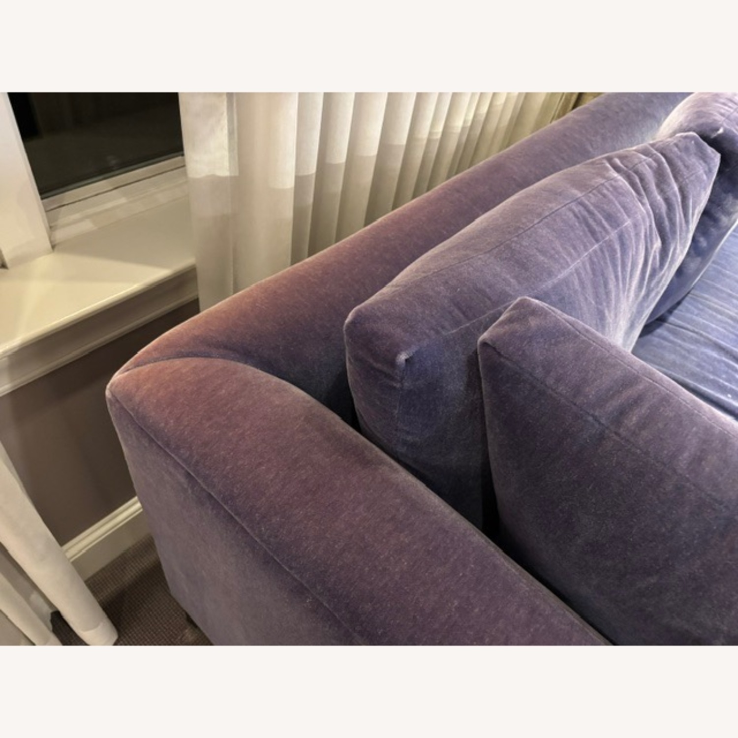 Kravet Custom Blue Mohair 2 Piece Sectional - image-9