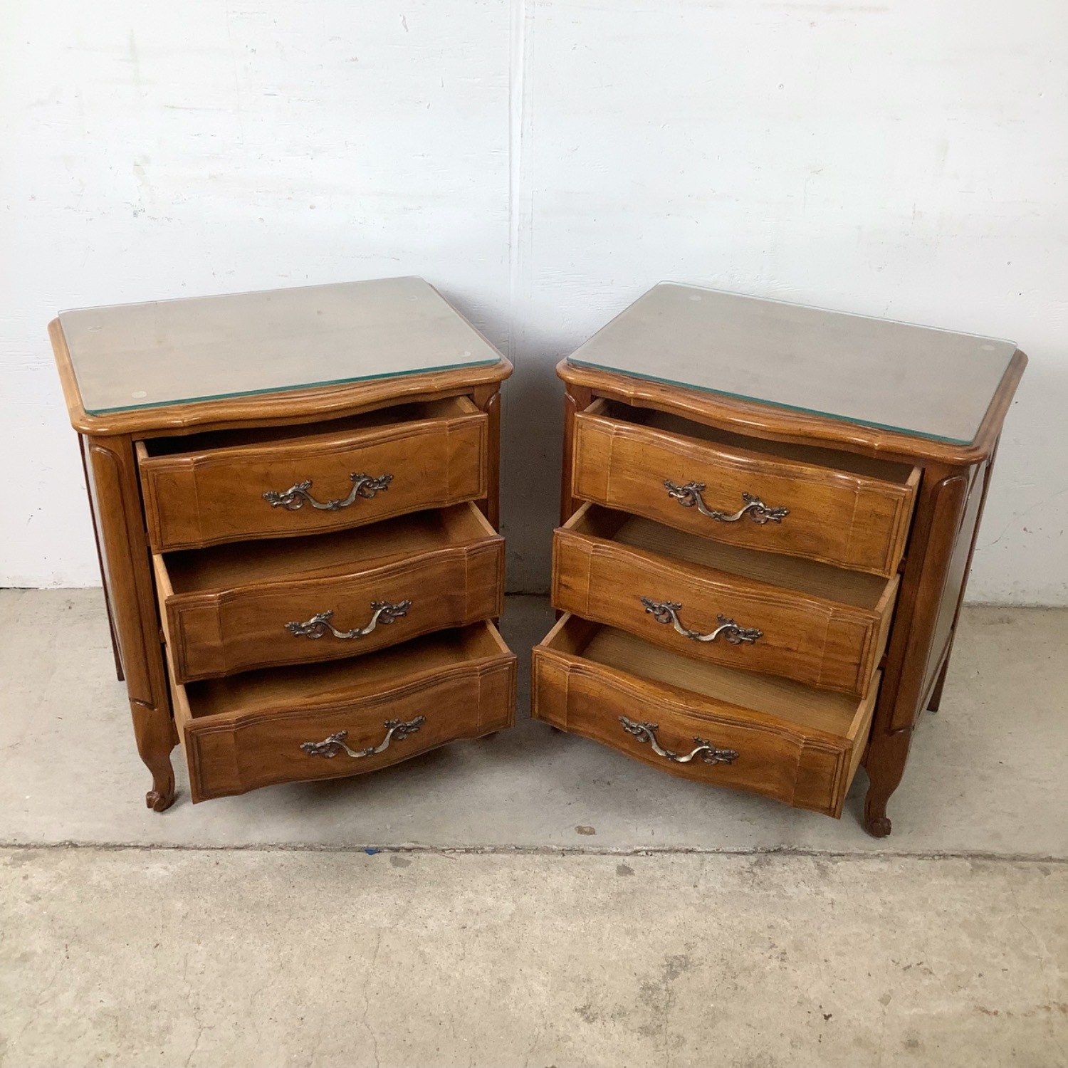 Pair Vintage French Provincial Chests  - image-18