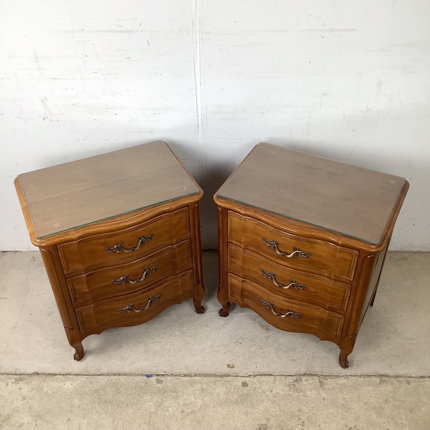 Pair Vintage French Provincial Chests  - image-17