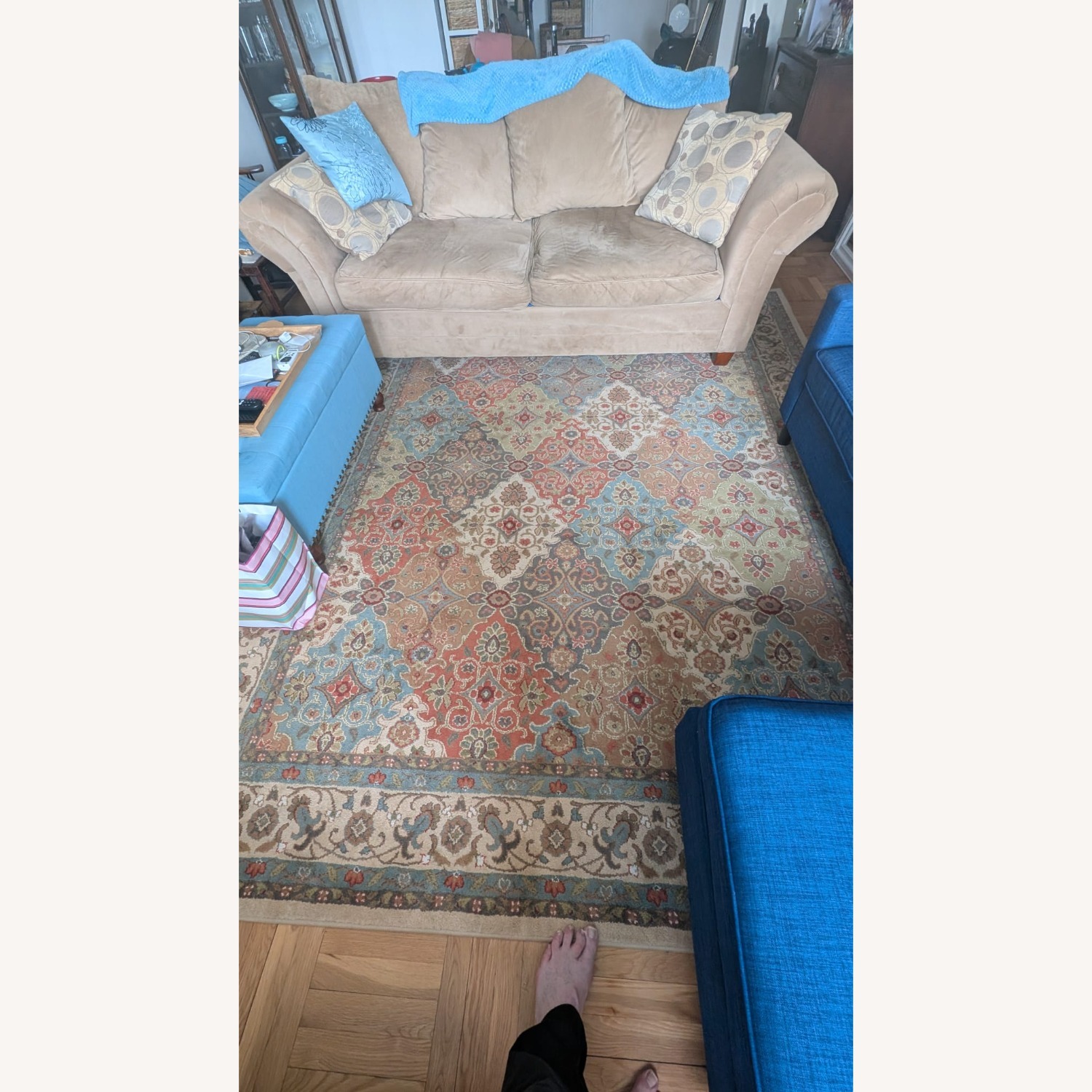 Área Rug Multi Colored Well Maintained  - image-2