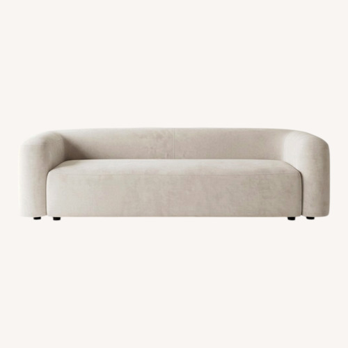 Used Amazon Acanva Natural Velvet 3+ Seater Sofa for sale on AptDeco