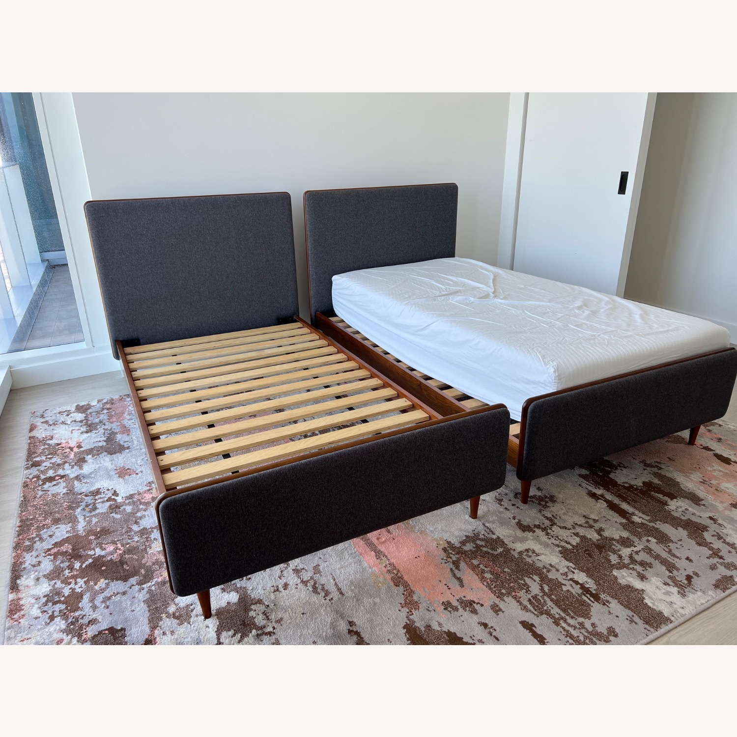 Scandinavian Designs Holfred Dark Brown Wood Full Bed - image-2