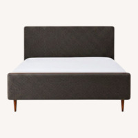 Scandinavian Designs Holfred Dark Brown Wood Full Bed