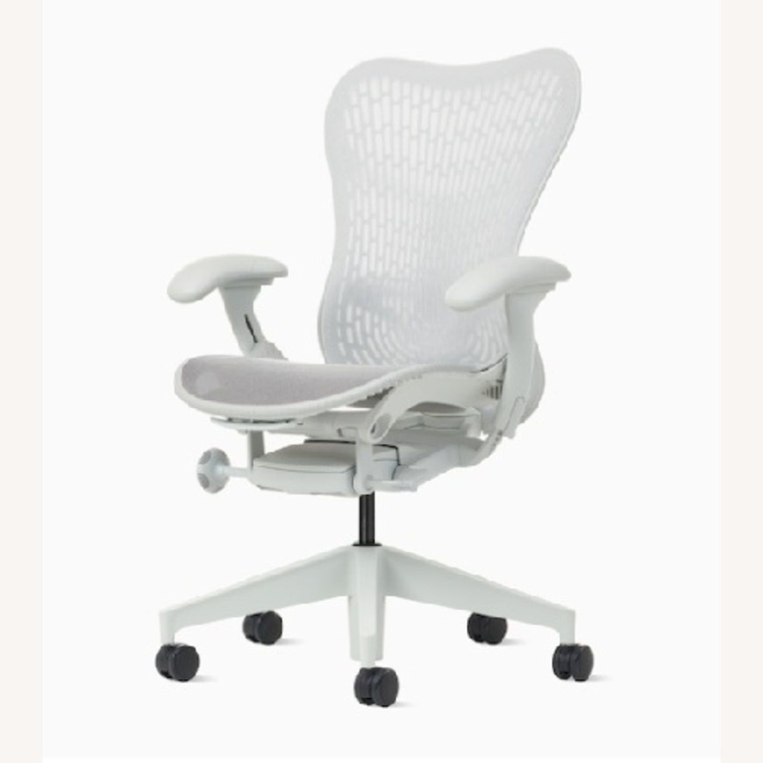 Herman Miller Mira Light Gray Fabric Office Chair - image-8