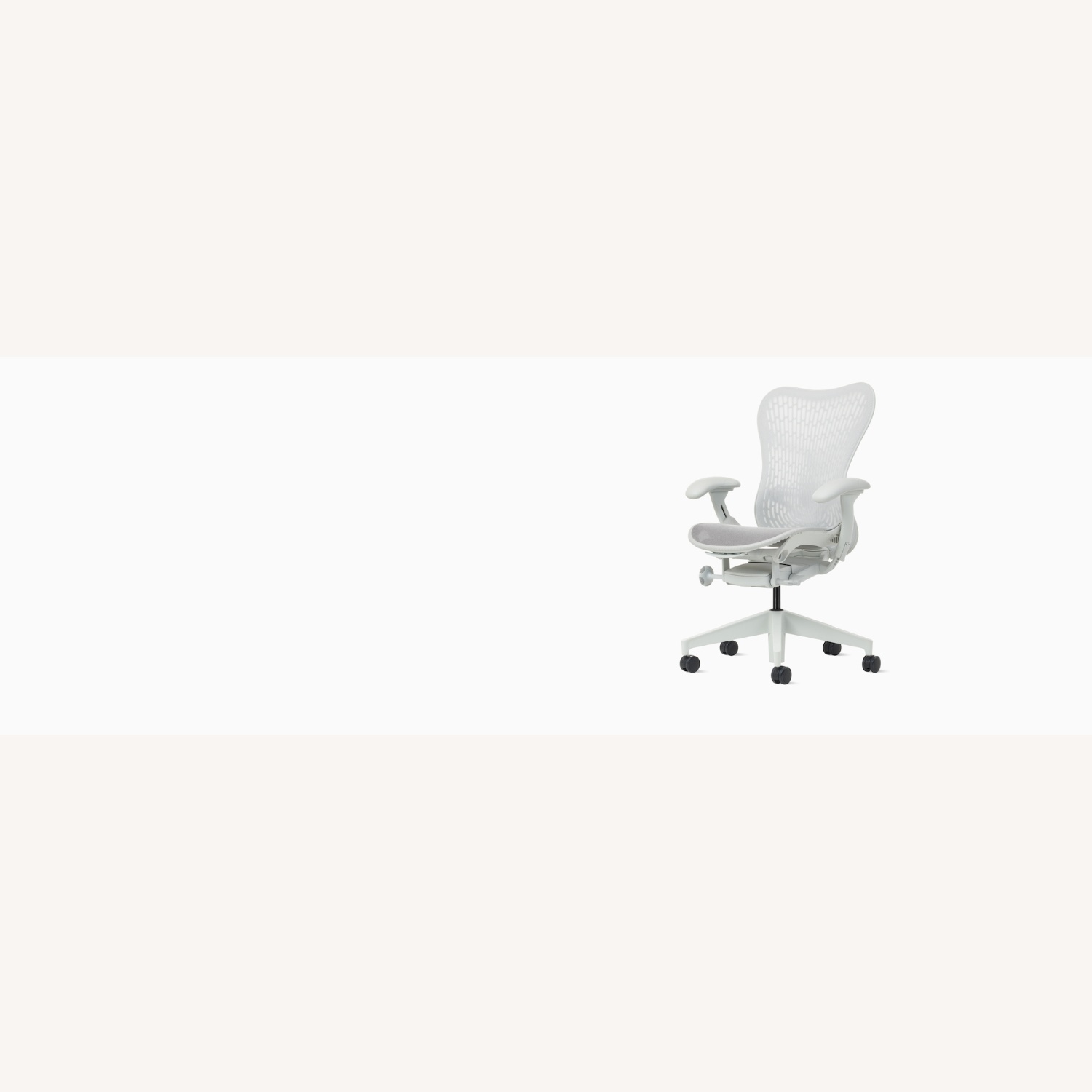 Herman Miller Mira Light Gray Fabric Office Chair - image-7