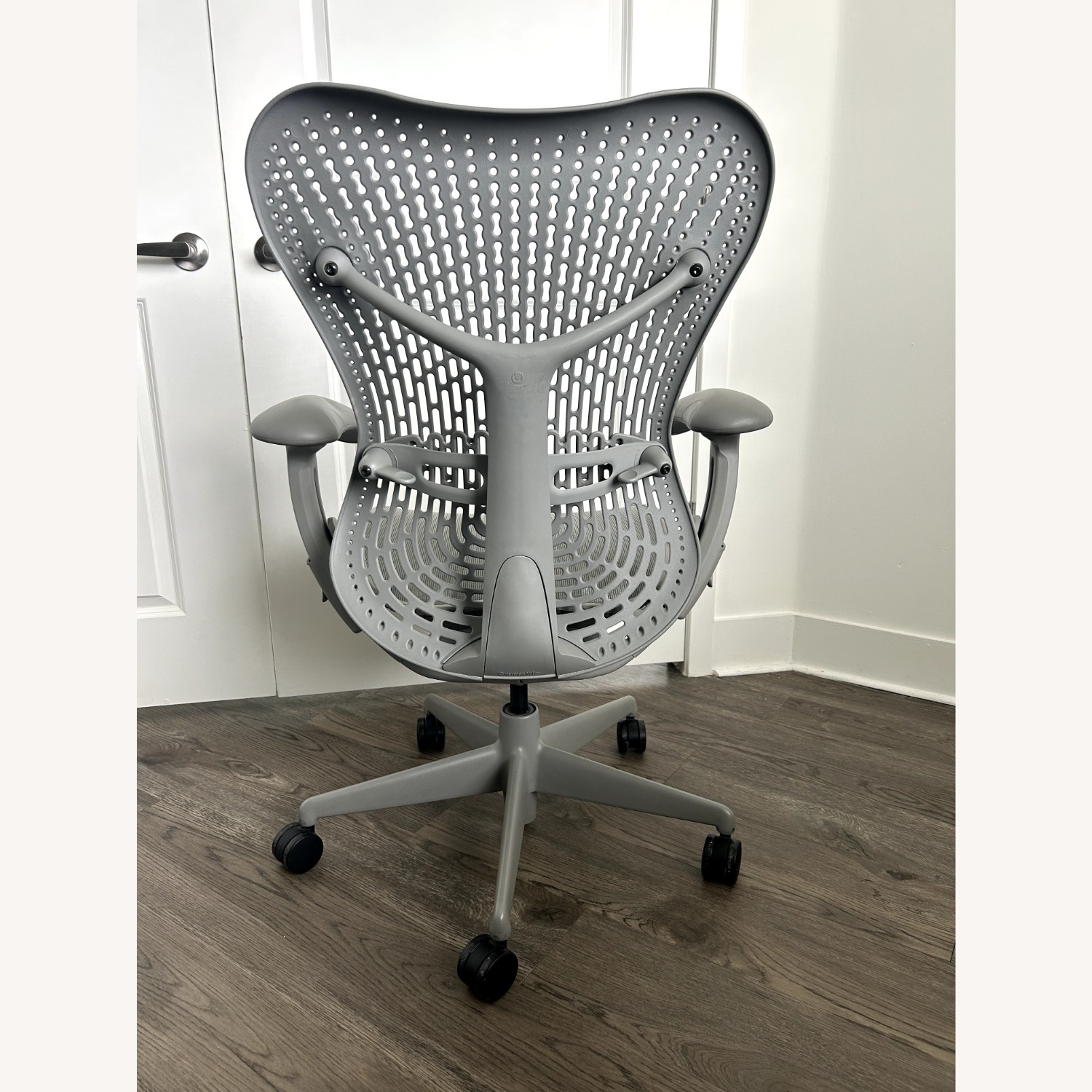 Herman Miller Mira Light Gray Fabric Office Chair - image-6