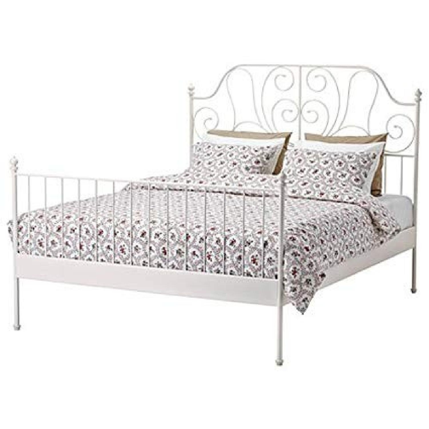 IKEA LEIRVIK Natural Metal Full Bed - image-8