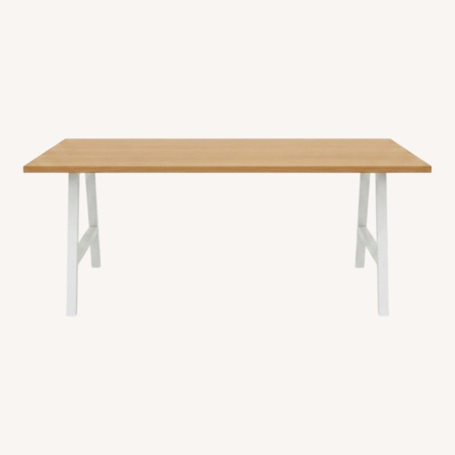 Used Light Brown Wood Desk for sale on AptDeco