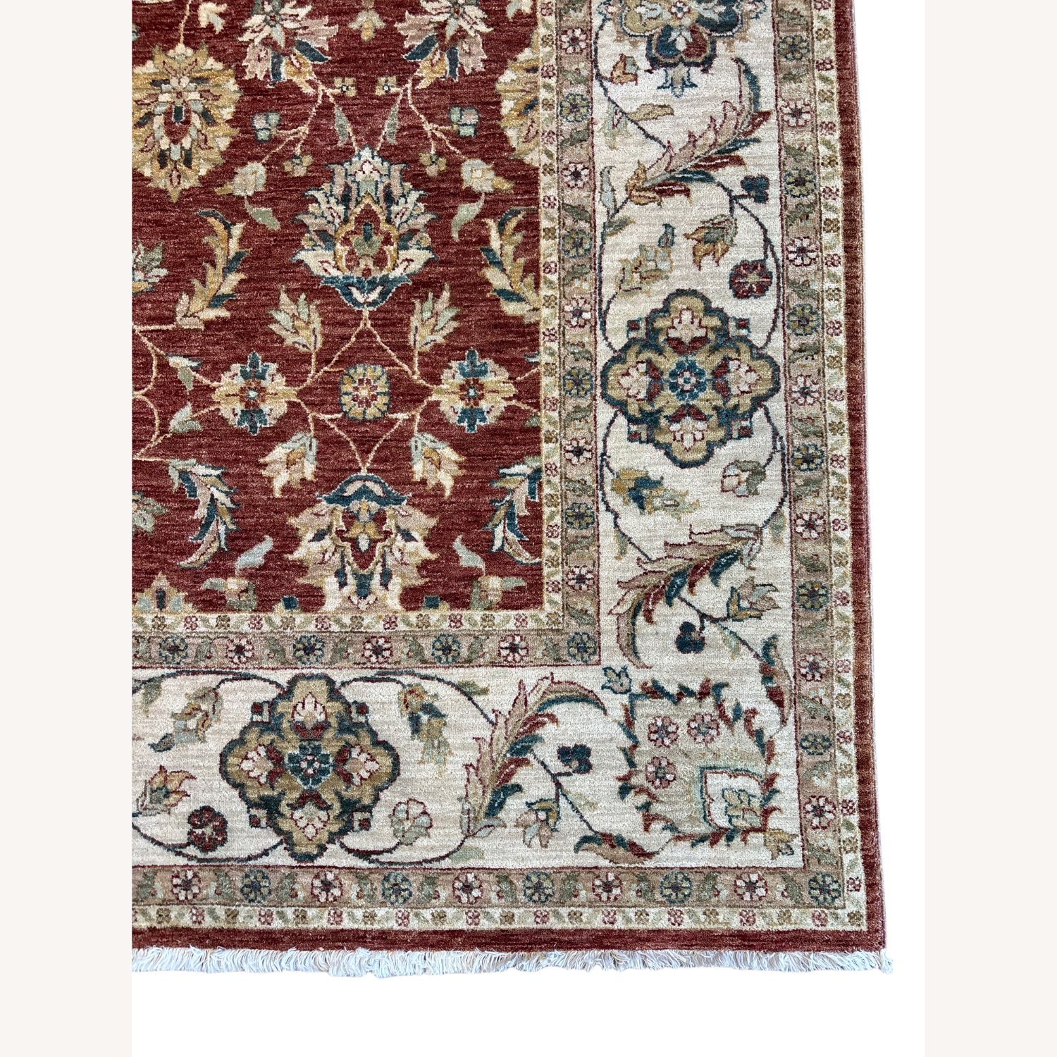 Traditional Red Wool Area Rug 8.6 x 11.6 - image-2