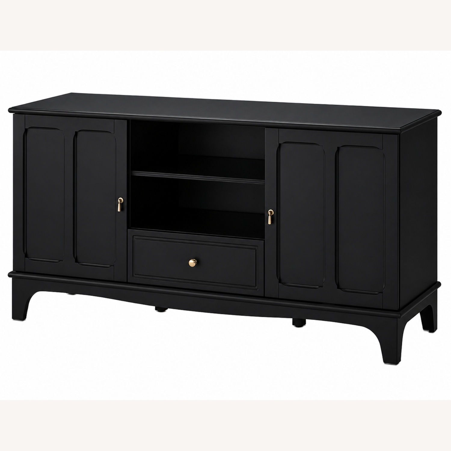 IKEA Lommarp Black Wood Media Storage - image-4