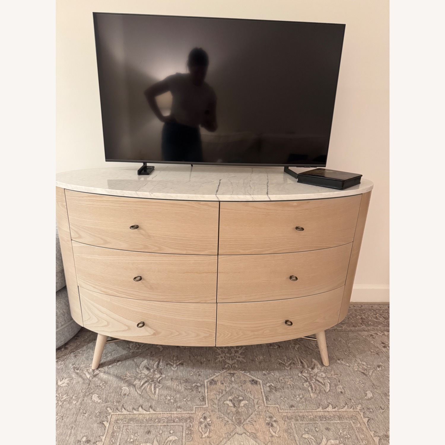 West Elm Penelope Light Gray Wood Dresser - image-1