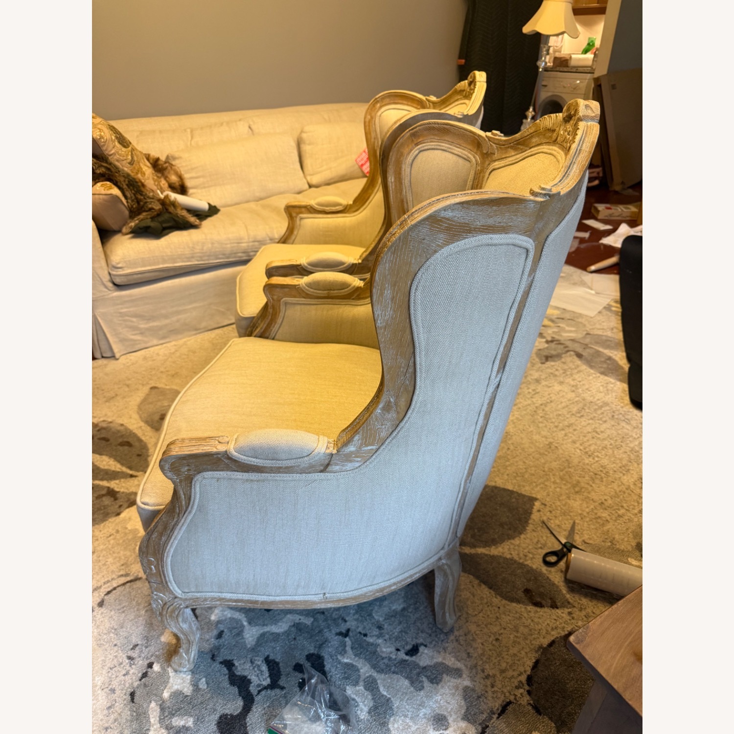 Vintage/Antique Natural Accent Chairs - image-2