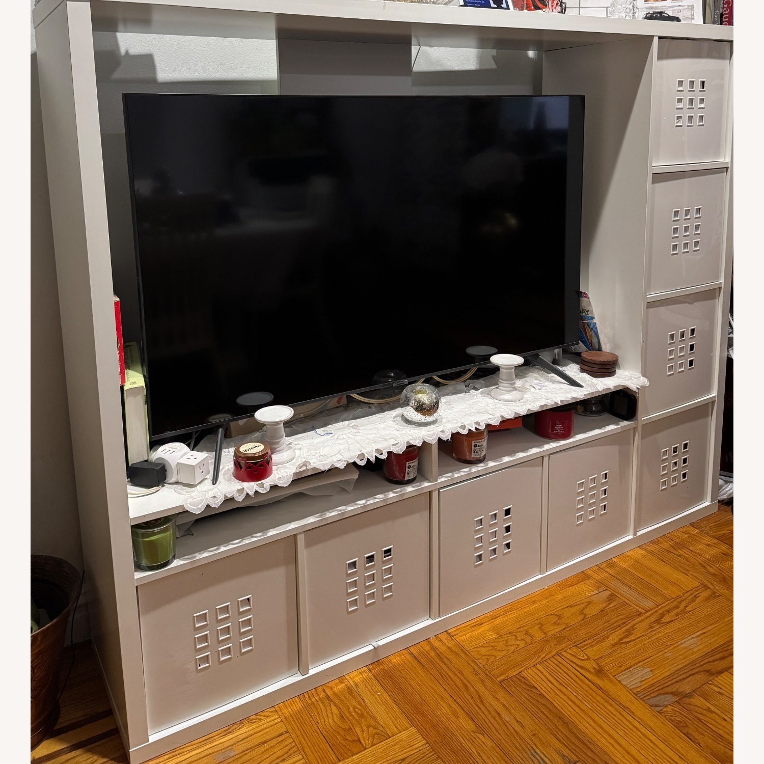 IKEA White Wood Media Storage - image-3