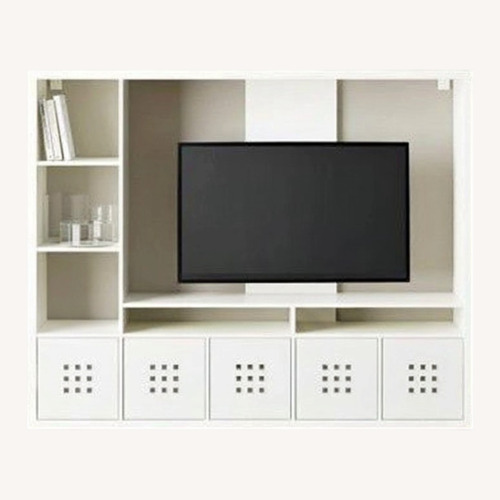 Used IKEA White Wood Media Storage for sale on AptDeco