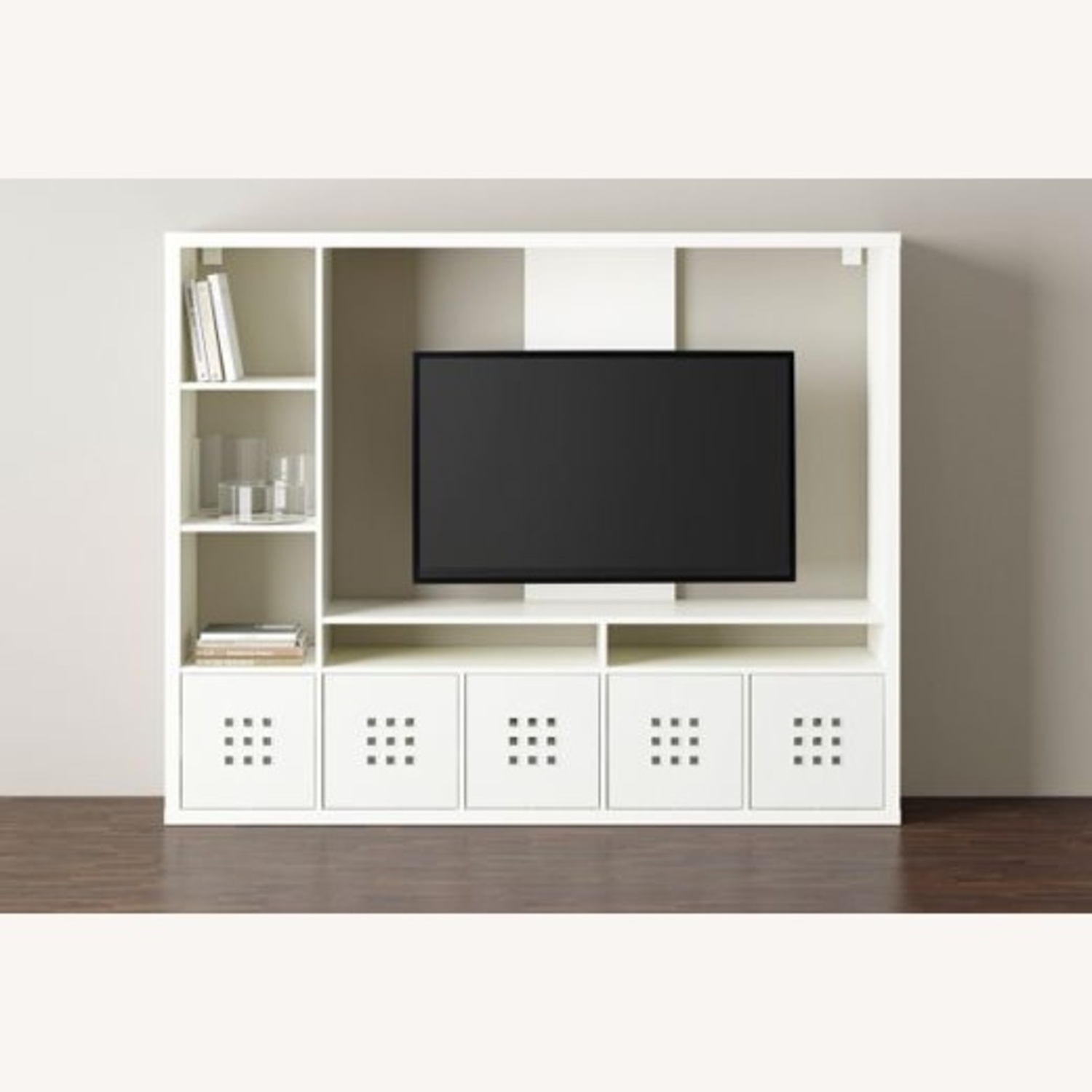 IKEA White Wood Media Storage - image-4