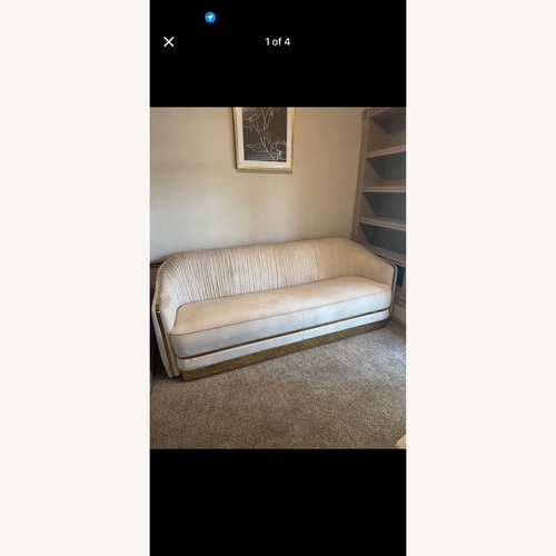 Used Bellini Home and Garden Cream Luxury Sofa  for sale on AptDeco